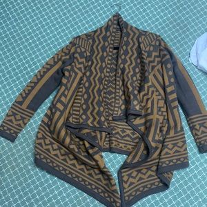 Brown patterned sweater